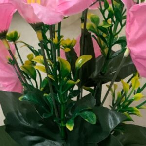 Artificial Flower Arrangement In A Pot.