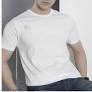 Man White Tshirt Size L