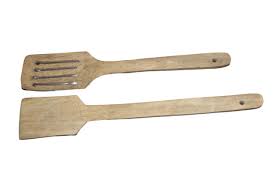 Wooden Dosarotichapati Flipspatula Set Of 2 Wooden