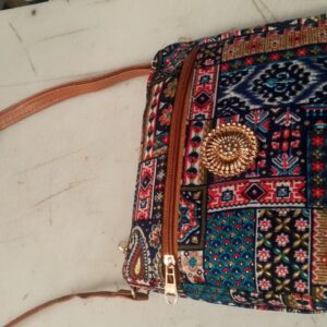 Multicolour Printed Handbag For Women