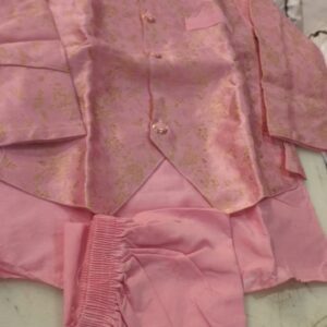 Pink Colour Sherwani For Kids Size 26