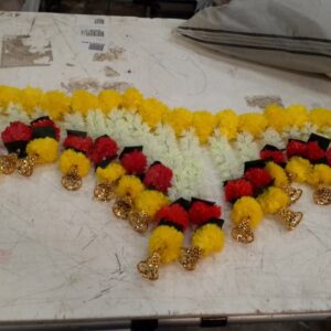 Artificial Marigold Flower Garlandstoran For Door Main Entrance Hanging Handmade Bandhanwar