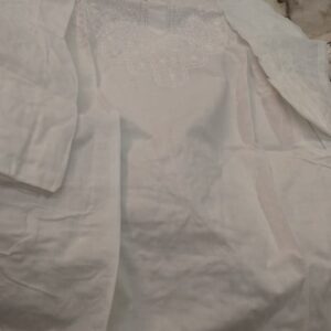 White Embroidered Kurta For Men Size 38