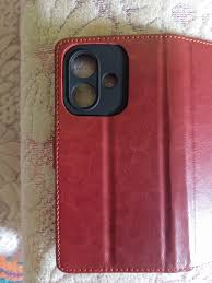 Rock Store Shockproof Flip Cover Back Case Cover Oppo A3X Flexible Leather Finish Wallet Stand Chestnut