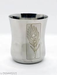 Stainless Steel Laddu Gopal Bhog Glass 1 Pc