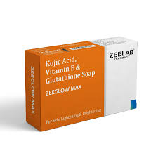 Zeelab Zeeglow Max Kojic Acid Vitamin E And Glutathione 75G Soap