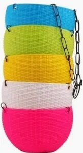 Multicolor Hanging Plant Pot 5Pcs