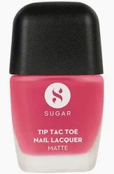 Sugar Tip Tac Toe Nail Lacquer Matte 36 Magenta Maze 9Ml