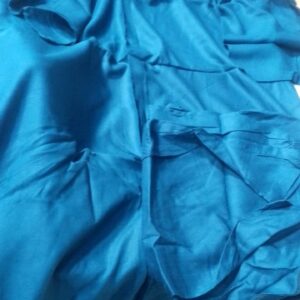 Teal Color Plain Kurta With Trouser For Women Size Xl