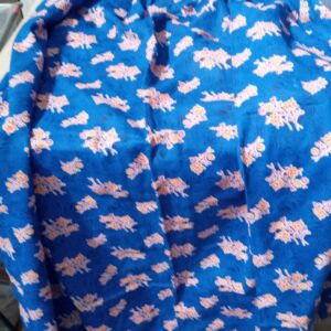 Women Blue Printed Cotton Maxi Size Xl