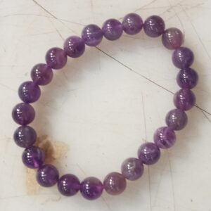Amethyst Bracelet Healing Crystal Bracelet For Men Women Purple