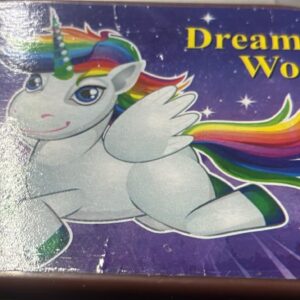 Unicorn White Brown Lunch Box