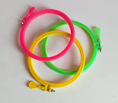 Plastic Embroidery Hoop Ring Frame 3 Pcs