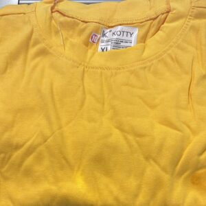 Women Yellow Colour Crop Top Size Xl