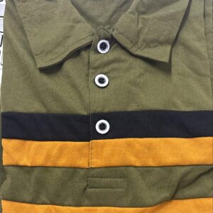 Men Green Yellow Colour T Shirt Size L