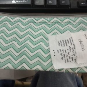 Ekatra Fabric Pouch Blue White