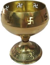 Jyot Diya Indian Oil Pooja Lamp Kuber Diya Lamp