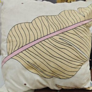 Gold And Cream Color Cushion 1Pcs