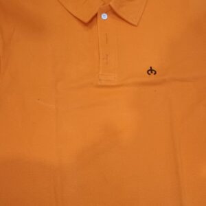 Mens Orange Color T Shirt Size L