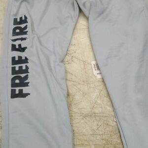 Mens Free Fire Gaming Track Pants Grey Color Size S