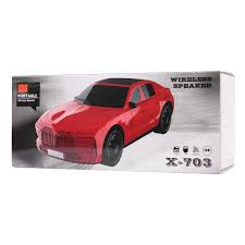 X 703 5W Cool Car Styling Design Portable Wireless Bt Speakers Mobile Phone Red Color