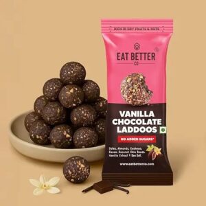 Eat Better Co Vanilla Chocolate Sugar Free Laddoos 40 Gm