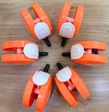 Goyals Walker Wheels Set Of 4 Orange Color