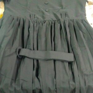 Women Black Colour Frock Dress With Belt Size 40