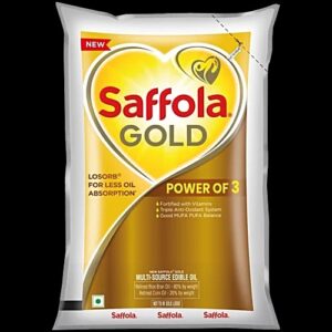 Saffola Gold Multi Source Rice Bran Corn Edible Oil 1 L