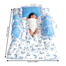 Baby Mattress Blue White Star Colour