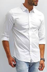 Men Shirt White Colour Size M