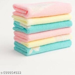Kids Soft Hanky Multicolor Pack Of 6