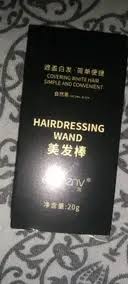 1Pc Hair Color Stick For White Hair Coverage Natural Black Hairdressing Wand 20 Gram