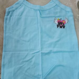 Cotton Plain Ladies And Girls Dorislip Camisole Blue Colour Free Size