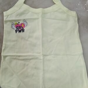 Cotton Plain Ladies And Girls Dorislip Camisole Yellow Colour Free Size