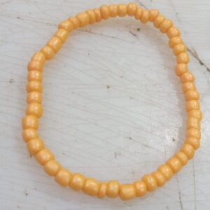 Mustard Colour Beads Bracelate For Women Pack Of 2