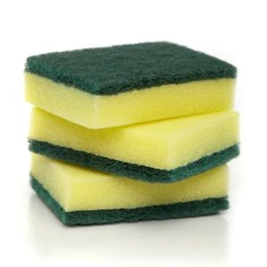 Scrubit Yellow Dish Wash Scrubber For Washing Utensils Pack Of 4