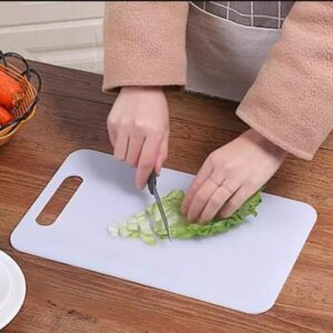White Plastic Chopping Cutting Board For Kitchen Vegetables