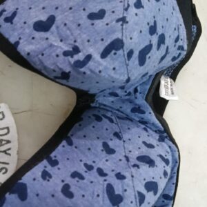 Blue Bra And Blue Dark Dot Bra Size 28