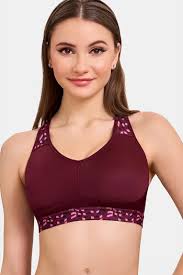 Maroon Clothing High Impact Seamless Padded Sports Bra Maroon Size 30