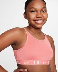 Nike Trophy Big Girls Sports Bra Dri Fit Training Light Support Pink Size 30