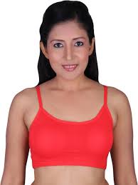 Lily Medium Impact Nouveau Stretch Slip On Sports Bra Red Size 30