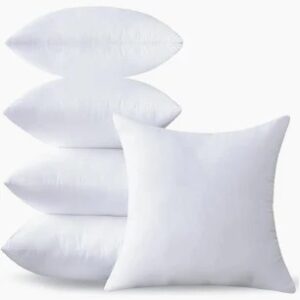 Sofa Pillow Size 16X16 Color White Set Of 5