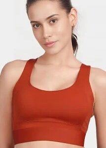 Red Color Women Sport Bra Size M