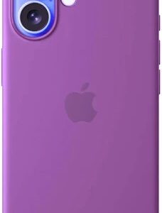 Purple Color Silicone Case For Iphone 16