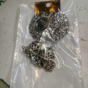 Women Silver Color Earrings Pair Set