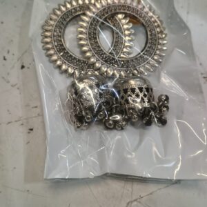 Women Silver Color Earrings Pair Set