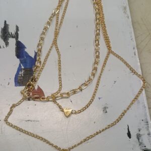 Female Fashion Aesthetic Multilayers Gold Plated Chain