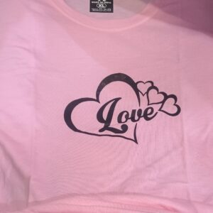 Women Pink Color T Shirt Size Xl