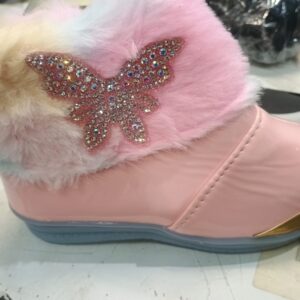 Party Wear Shoes For Girl Pink Color Size 5